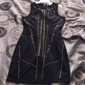 Black & gold Nicki Minaj dress
